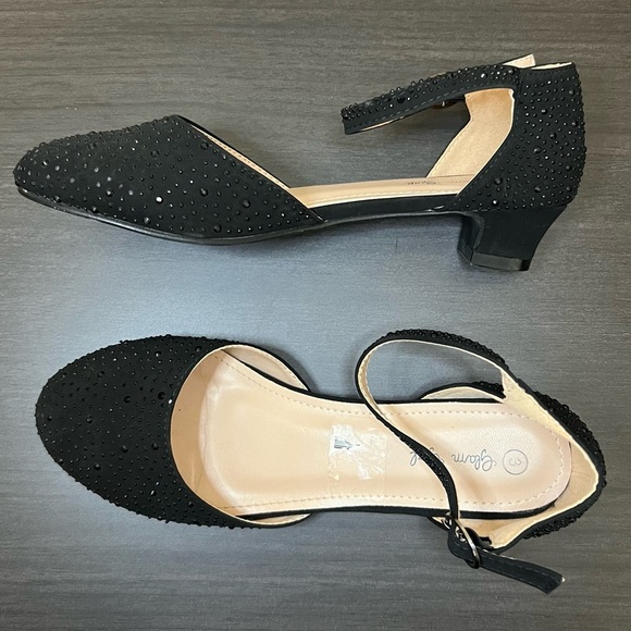 Other - Glam Girl Girls Black Fancy Heels | 3